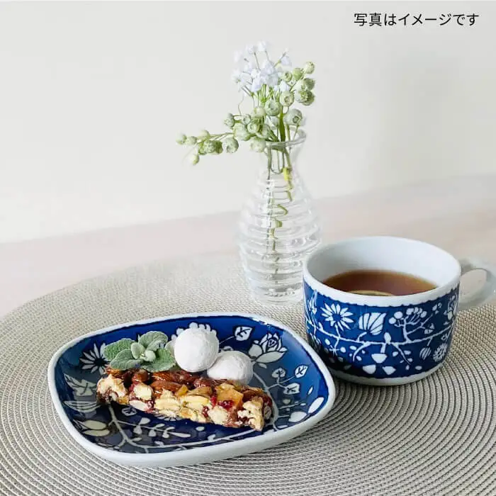 【波佐見焼】フラワーパレード ティータイムセット マグカップ ケーキ皿 小皿 食器 皿 【和山】 [WB84] 波佐見焼