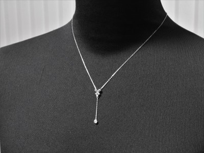 甲府の職人が手掛けるプラチナ ダイヤモンド ペンダントネックレス　TBP-8Pt