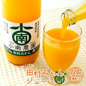 田村みかんジュース 720ml × 6本セット_AY6006