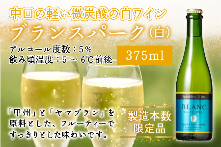 スパークリングワイン 赤 ＆ 白 375ml 2本セット [A-021007]