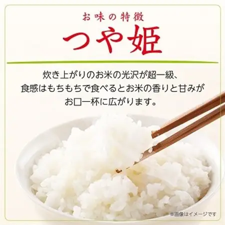 《先行予約》令和8年産　山形県産　つや姫　10kg(5kg×2袋)_ 精米 米    つや姫 米 _【1120492】