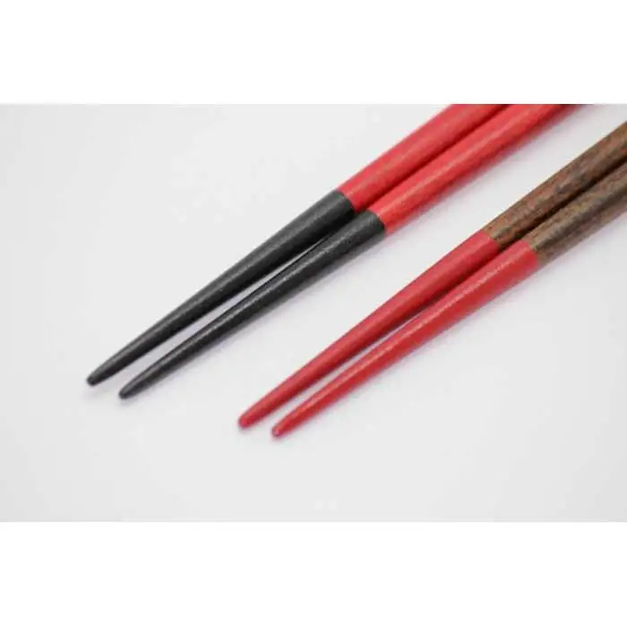 日展作家　紀州漆器伝統工芸士　林克彦作　夫婦箸　さくら（手塗りうるし）【NT6】