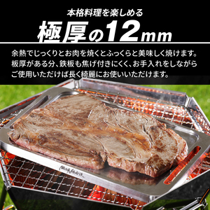 鍛冶屋の頓珍漢 ミガキ鉄板 Z230-3 キャンプ アウトドア キャンプギア キャンプグッズ キャンプ料理 キャンプデビュー キャンプ飯 [050S05]