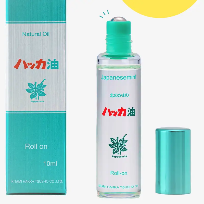 ハッカ油ロールオンタイプ 10ml×1本 ハッカ油 ミント ロールオンタイプ 携帯用 ( マスク ハンカチ おしぼり等 爽快感 キャンプ ゴルフ 釣り アウトドア )【007-0058】