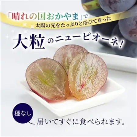 晴れの国　おかやまのニューピオーネ　2kg(3房～5房)_果物・フルーツ ぶどう・マスカット  ブドウ 葡萄 _【配送不可地域：離島】【1074126】