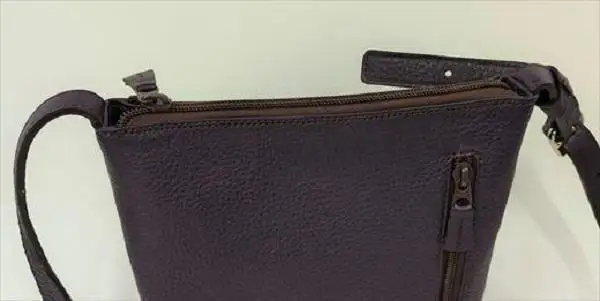 「鞄工房　香」シンプルショルダーバッグ  パープル