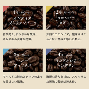 定期便カフェ・アダチ コーヒー豆 200g×12ヶ月