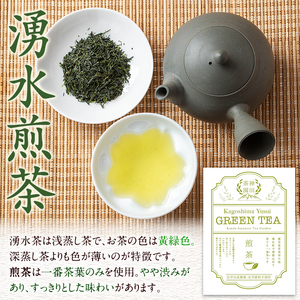 《数量限定》鹿児島県湧水町産！栽培期間中農薬・化学肥料不使用！湧水煎茶(100g×3本) 国産 九州産 鹿児島県産 茶葉 お茶 茶 日本茶 緑茶 煎茶 一番茶 湧水茶 浅蒸し茶 ギフト 贈答 プレゼント 贈り物 令和8年産 【神田茶園】_y312