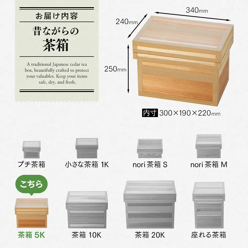 47-2 茶箱2点セット1K・5K
