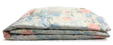 ホワイトダックダウン 50%入り(0.3kg使用) 羽毛肌掛けふとん シングルサイズ ブルー色 UF7150 [4626]