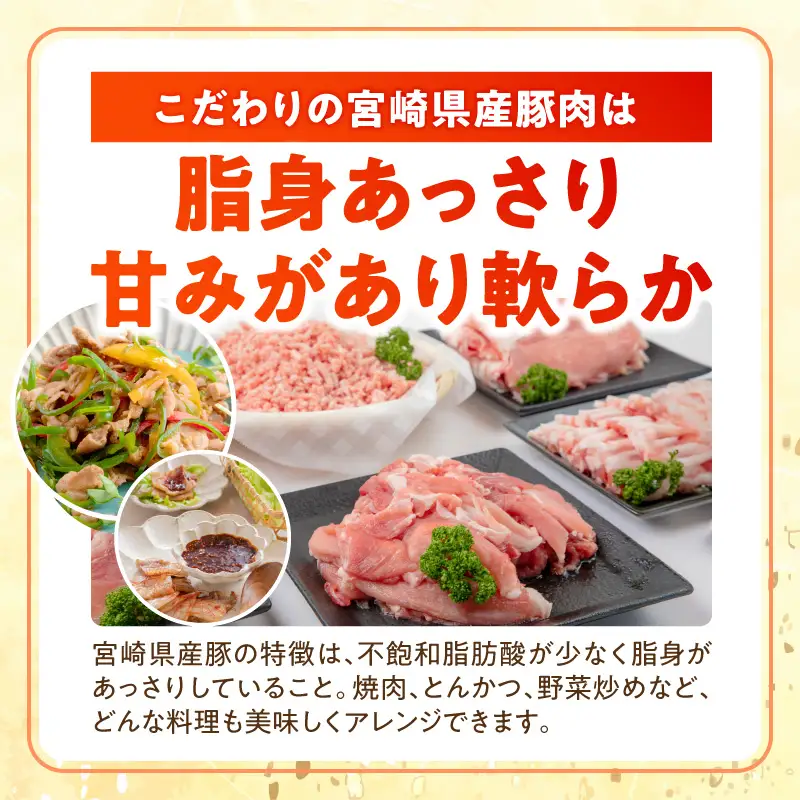 豚肉 切り落とし 豚肉[宮崎県産 6種 3.6kg ロース ミンチ モモ バラ等]
