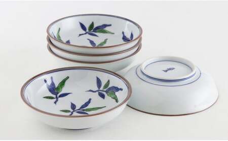 源右衛門窯 染錦胡椒絵 鉢 器 食器 取鉢 小鉢 サラダ鉢 有田焼 ad049