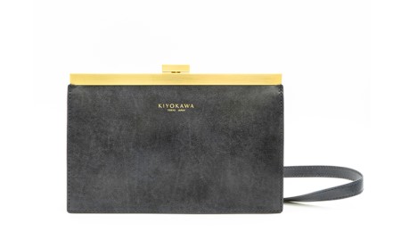 ポシェット KIYOKAWA AURDEY AUD001 牛革 ポシェット【2way】 ネイビー