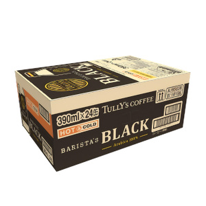 コーヒー タリーズ バリスタズ ブラック 390ml × 1ケース TULLY'S COFFEE BARISTA'S BLACK 飲料 ドリンク 珈琲 