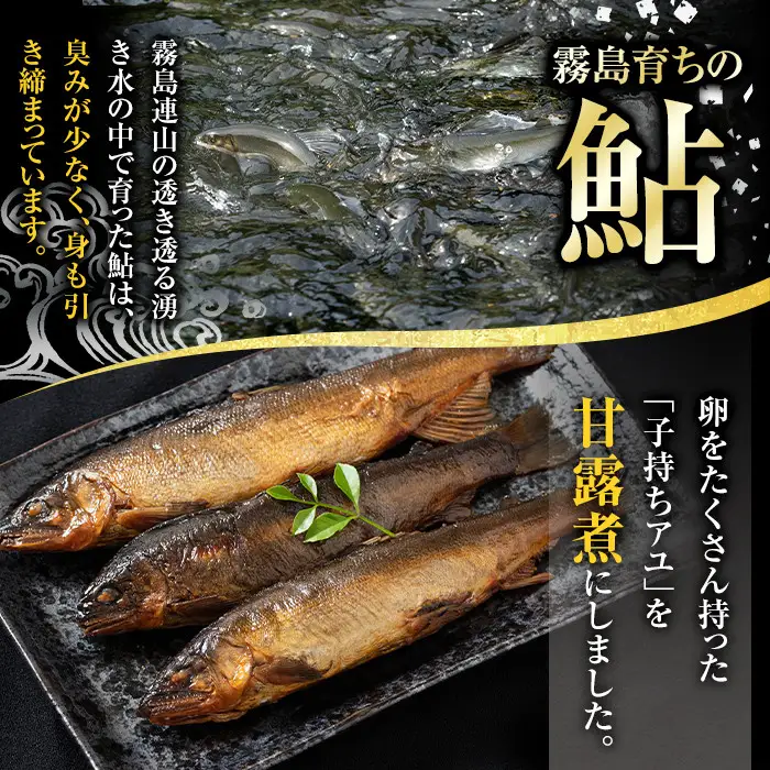 B0-160 数量限定！霧島うなぎ蒲焼きと霧島アユ子持ち甘露煮詰め合わせ(計4点)【田代水産】