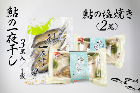 鮎の塩焼き 鮎の一夜干しセット 岐阜県産 [CA009]