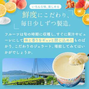 ★しまなみ・瀬戸田の素材がたっぷり！ジェラート12個【スピード配送】