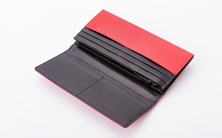 新庄亀綾織「長財布」 赤 入学祝い 卒業祝い 就職祝い 退職祝い 贈り物 贈答 ギフト 人気 誕生日 プレゼント 母の日 父の日 山形県 新庄市 F3S-0912