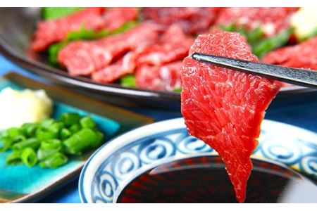 国産くまモンBOX入り「上赤身セット」+ 馬肉おつまみ 3点 食べ比べ