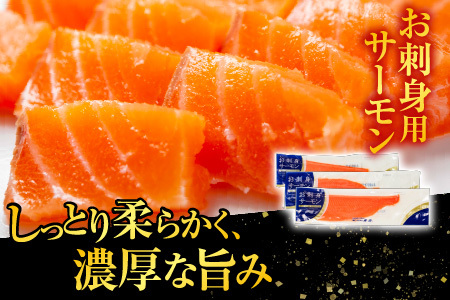 お刺身トラウトサーモン1.5kg、塩さばフィレ1枚×20P C-09021