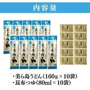 おきなわ健康 美ら島うどん 10袋　つゆ付 （AV001-1）