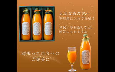 温州みかんジュース(紀伊の実) ３本セット【kts003A】