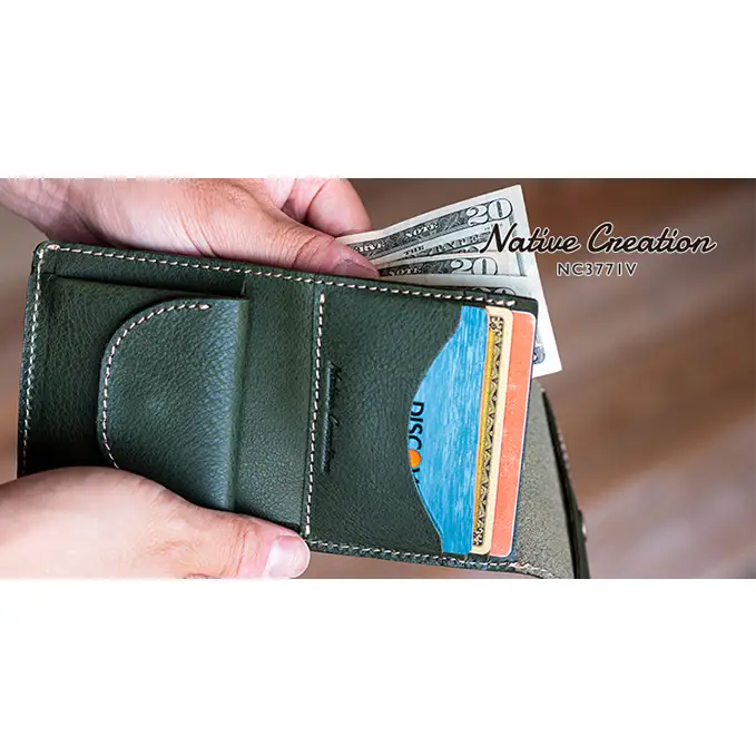 コンパクト財布 栃木レザー 本革 NC3771V コンパクト財布【全7色 納期1～3カ月】 CAMEL