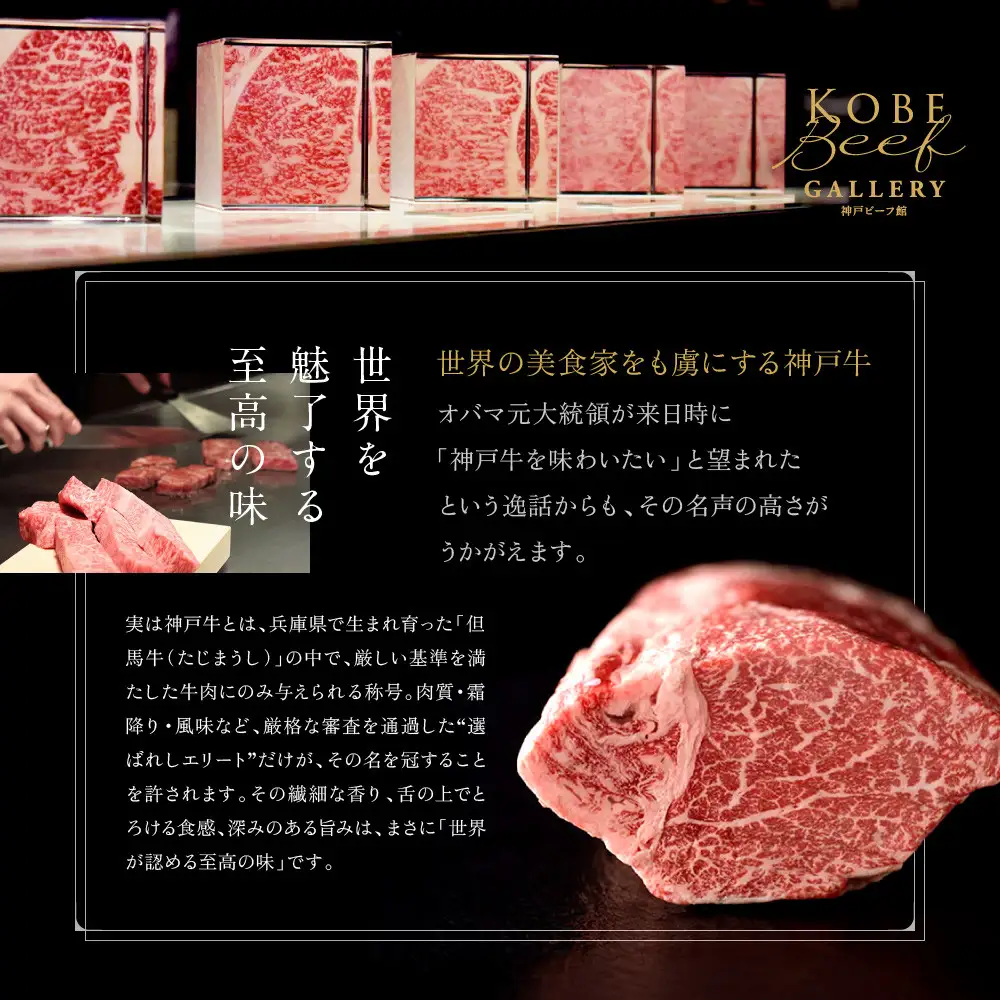 【冷蔵便】神戸牛 ステーキセット 計800g（ロース＆柔らか赤身 100g 各4枚）