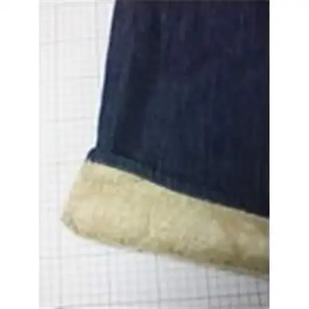 デニムファーパンツM　ベージュ_装飾品・工芸品  洋服 _【1106076】