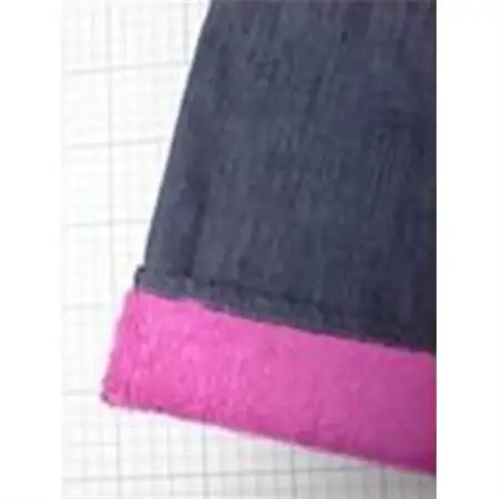 デニムファーパンツM　ピンク　_装飾品・工芸品  洋服 _【1106078】