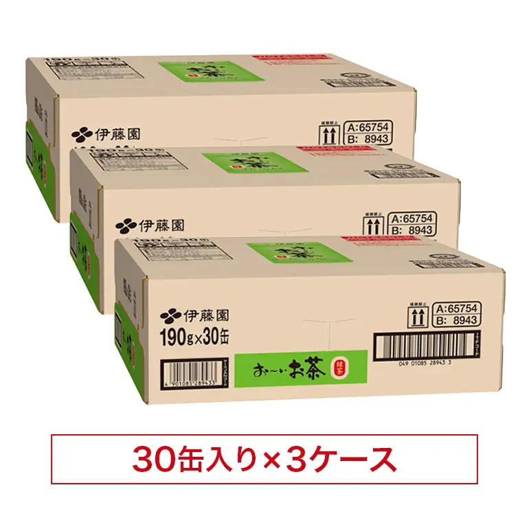 緑茶 お～いお茶 缶 190g ×3ケース 伊藤園