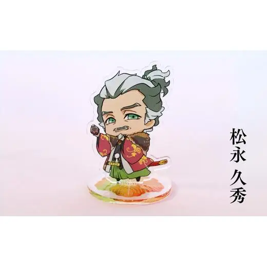 【アクリルスタンド】信長と平蜘蛛（信長（マント閉じる）　久秀　光秀） 豆本おまけ付