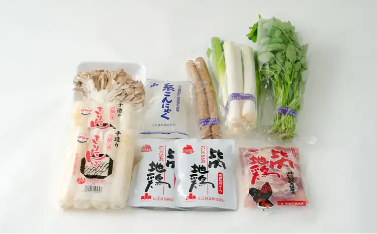 手造りきりたんぽと比内地鶏鍋セット(4～5人前)　125P1504【山王食品 】