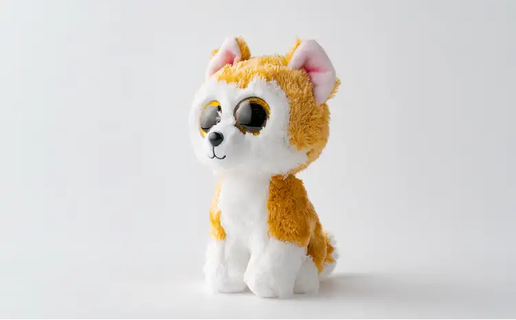 35P7303 Tyぬいぐるみ秋田犬Loy(ロイ)　2個セット【花ドーム】