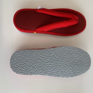 スリッパ 帆布草履 レッド S 1足 阿部産業 スリッパ