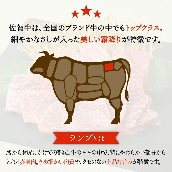 【赤身希少部位】 黒毛和牛 佐賀牛ランプ 焼肉用800g やきにく [FAY052]