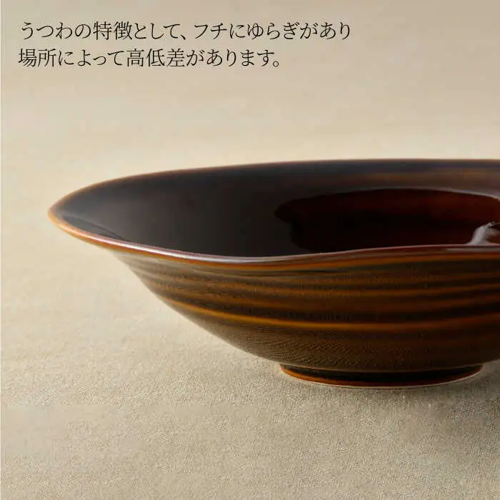 【波佐見焼】多用鉢 2枚セット （ブラウン） カレー皿 パスタ皿 食器 食器 皿 【光春窯】 [XD15] 波佐見焼