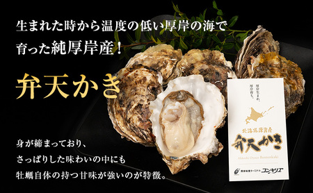 先行予約 厚岸町 新ブランド『 弁天かき 』 Mサイズ 18個  北海道 牡蠣 カキ かき 生食 生食用 生牡蠣 魚貝類 メルマガ掲載商品2 