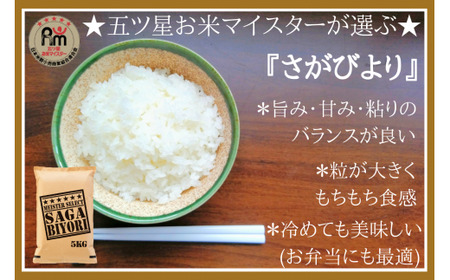 令和7年産 【定期便】《無洗米》さがびより ５kg×６回　999-B1054