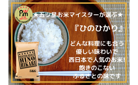 【令和6年産 新米】【定期便】ヒノヒカリ白米５kg×６回 999-B694