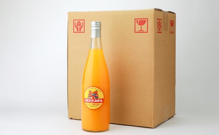 マルマみかんストレート果汁100％ジュース　720ml×6本セット 果汁飲料 野菜飲料 みかんジュース 