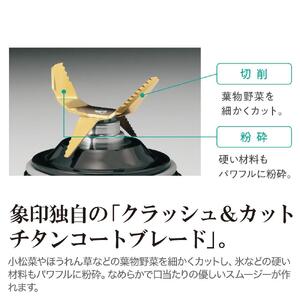 象印 ミルつきミキサー BMSS10-BA ブラック