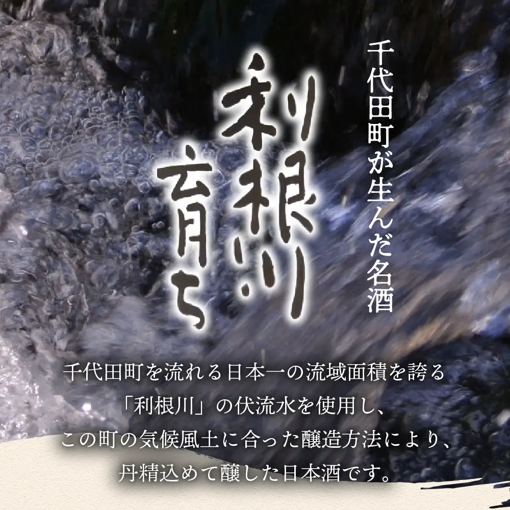 日本酒 清酒 【利根川育ち】 地酒 セット 群馬県 千代田町 ＜山川酒造＞ ※沖縄・離島地域へのお届け不可