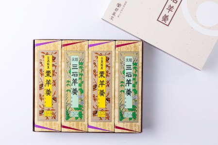 元祖 三石羊羹 詰め合わせ 計2種 (大4本) セット