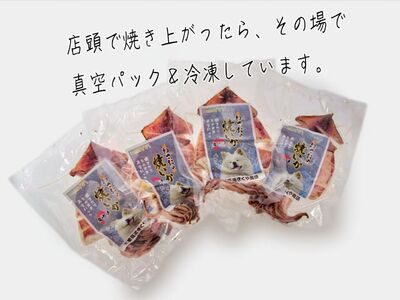 わさおの店の炭火焼きいか 4パック 200g以上×4枚 魚貝類 イカ 加工食品 