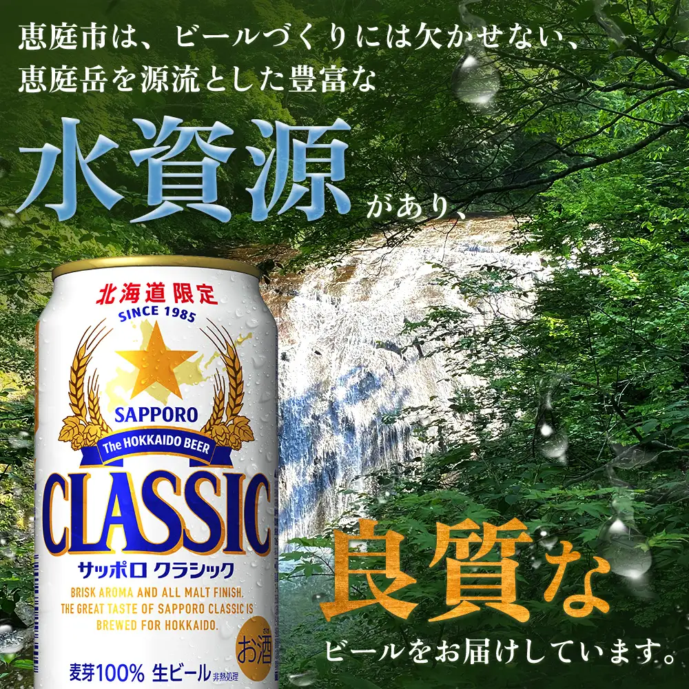 『定期便：全3回 』サッポロクラシック350ml×24本×2箱【北海道限定】【300010302903】