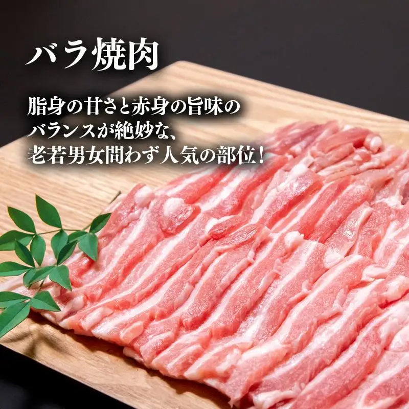 宮崎県産豚肉4種セット 合計3.7kg 小分け 焼肉 しゃぶしゃぶ とんかつ等＜40-1a＞
