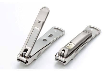ステンレス製高級爪切りL　金属キャッチャー付き G-1116 H9-85