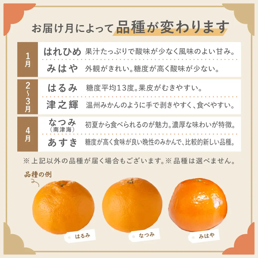 ＜2027年1月～4月上旬発送＞JAむなかたかんきつ部会が厳選したみかん（中晩柑）計5kg【JAほたるの里】_AS0280-00