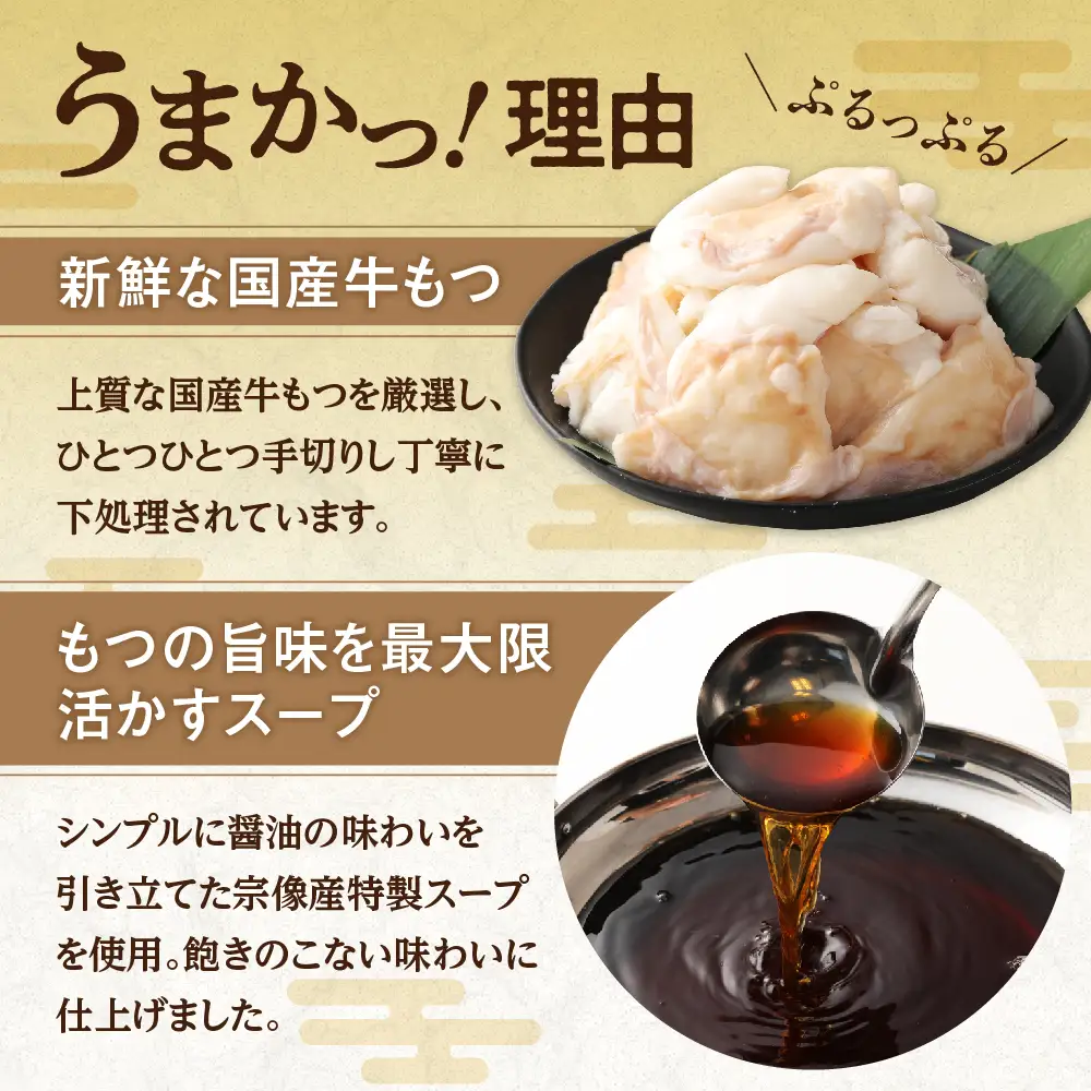 【一週間以内に発送】【国産もつ2倍 600g】博多もつ鍋　醤油味（3人前）セット【海千】_HA0588